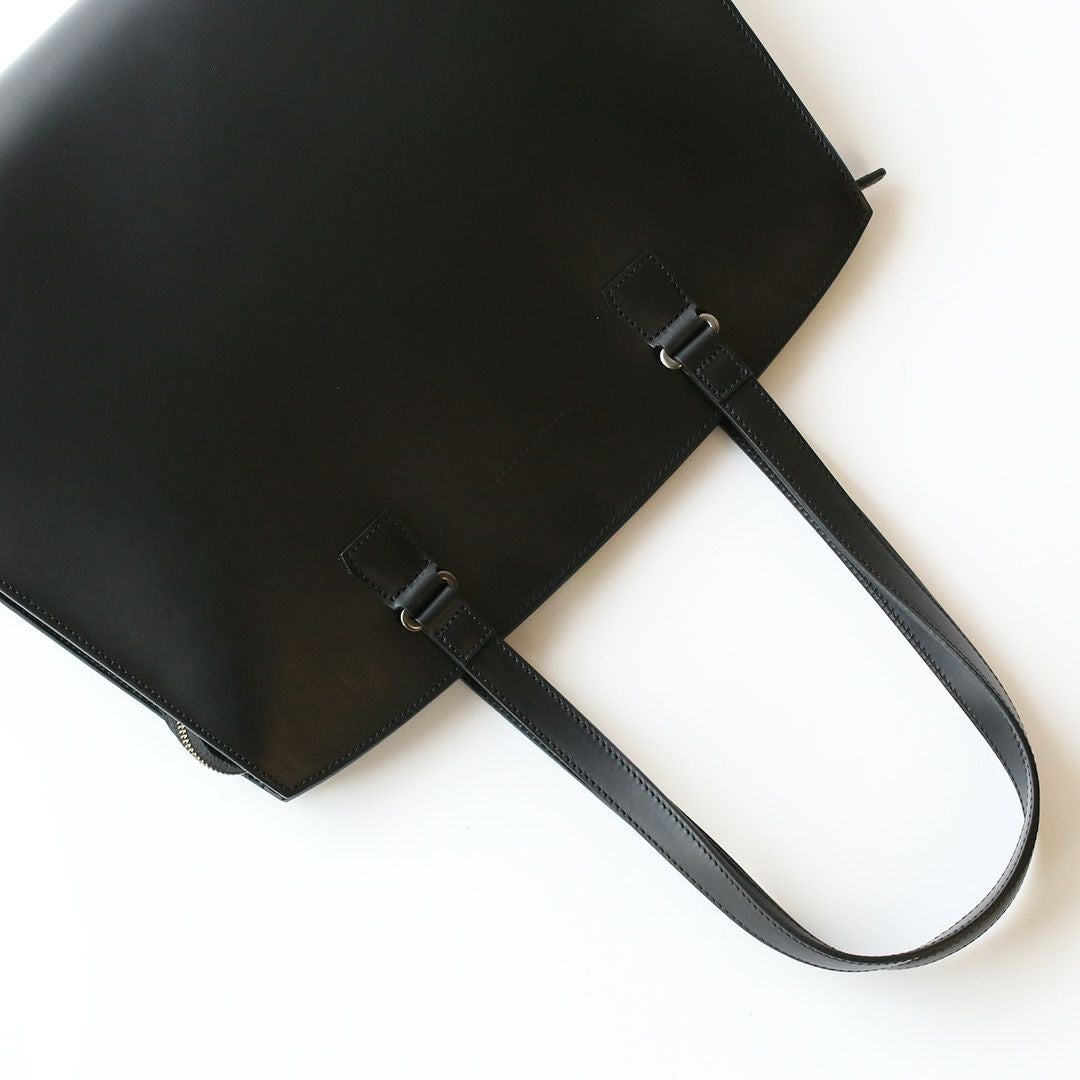 リスシオレザートートの持ち手部分