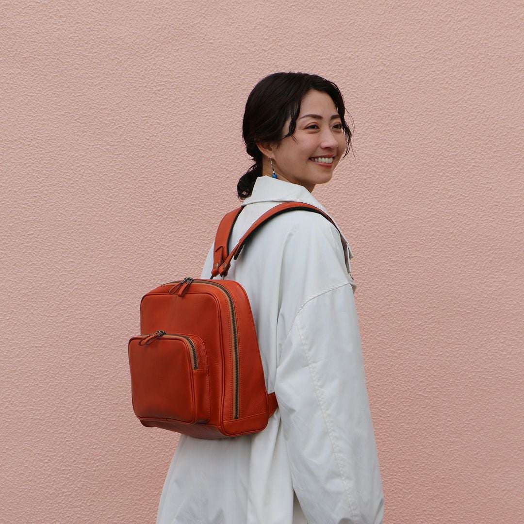 【未使用】三田村カバン おとな旅あるき旅公式リュック オレンジ 三田村カバン おとな旅あるき旅公式リュック | 香久山鞄