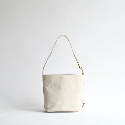 8号帆布の2WAYミニトートブラック正面画像