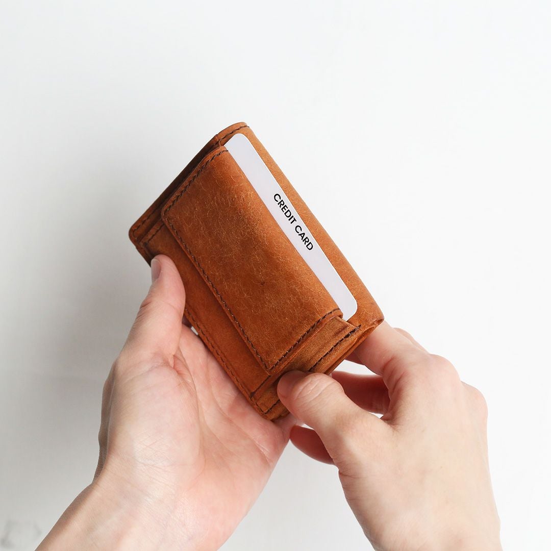 miiu 三つ折り財布 ブラウンNOVELTY 三つ折り財布 マホガニーブラウン