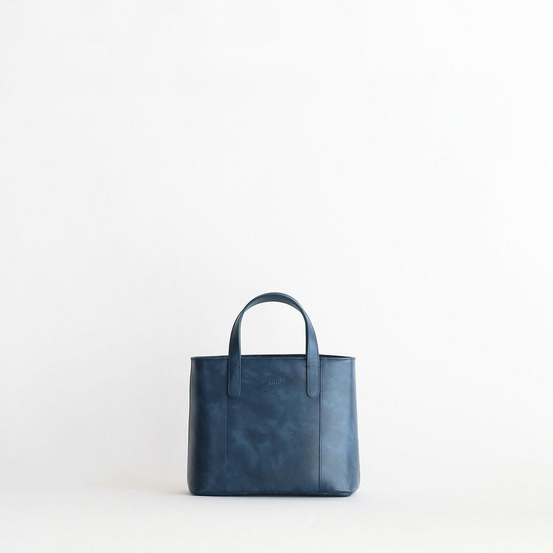 オリーブレザーミニトート正面画像