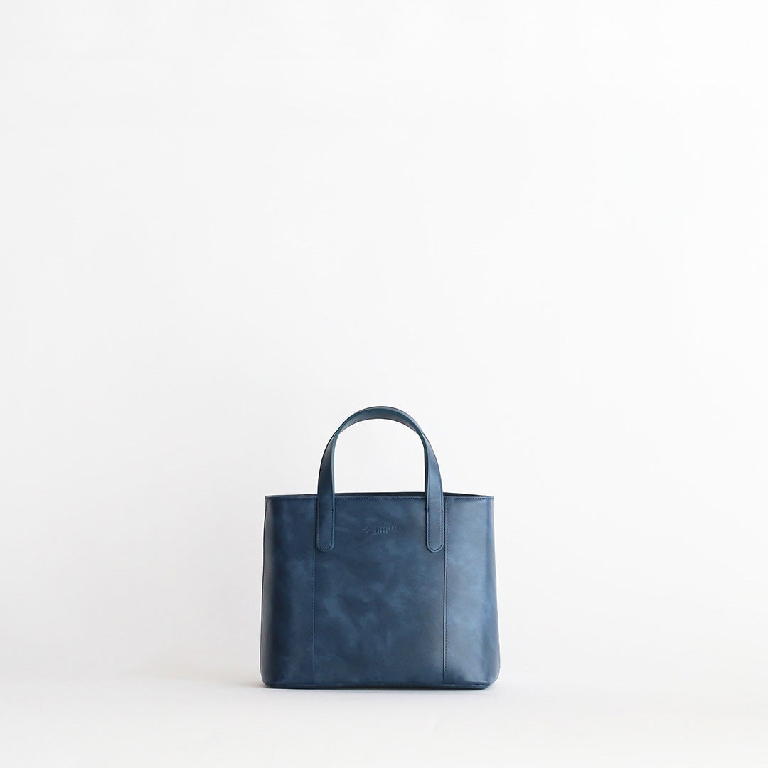 オリーブレザーミニトート正面画像