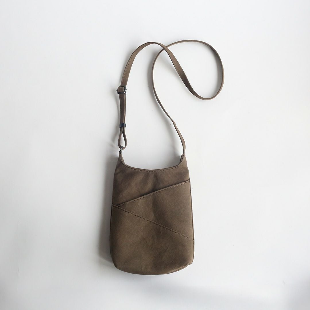 香具山鞄 備長炭染め帆布ボディバッグミニ unisex 備長炭染め帆布ボディバッグ | 香久山鞄