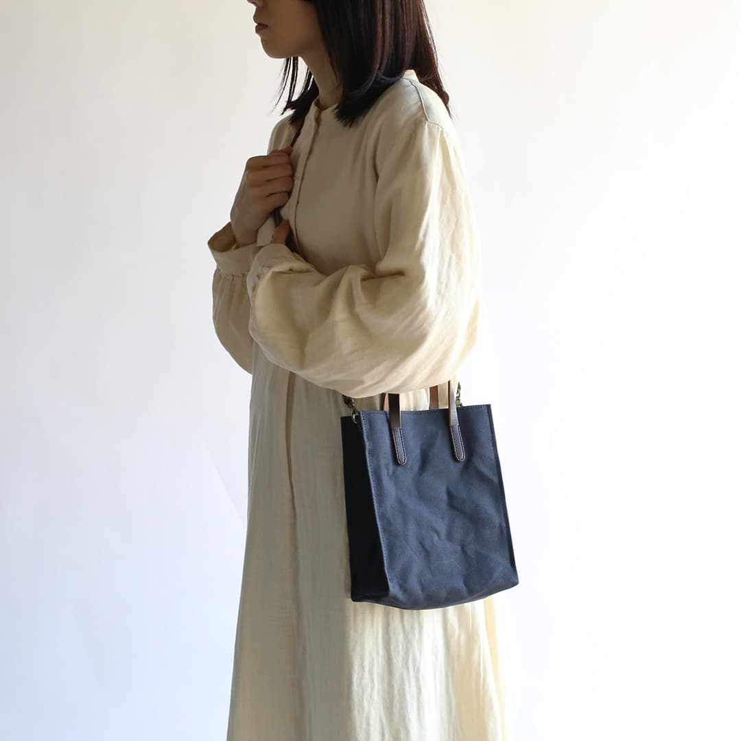 6号帆布のシカクイミニショルダーバッグ | 香久山鞄