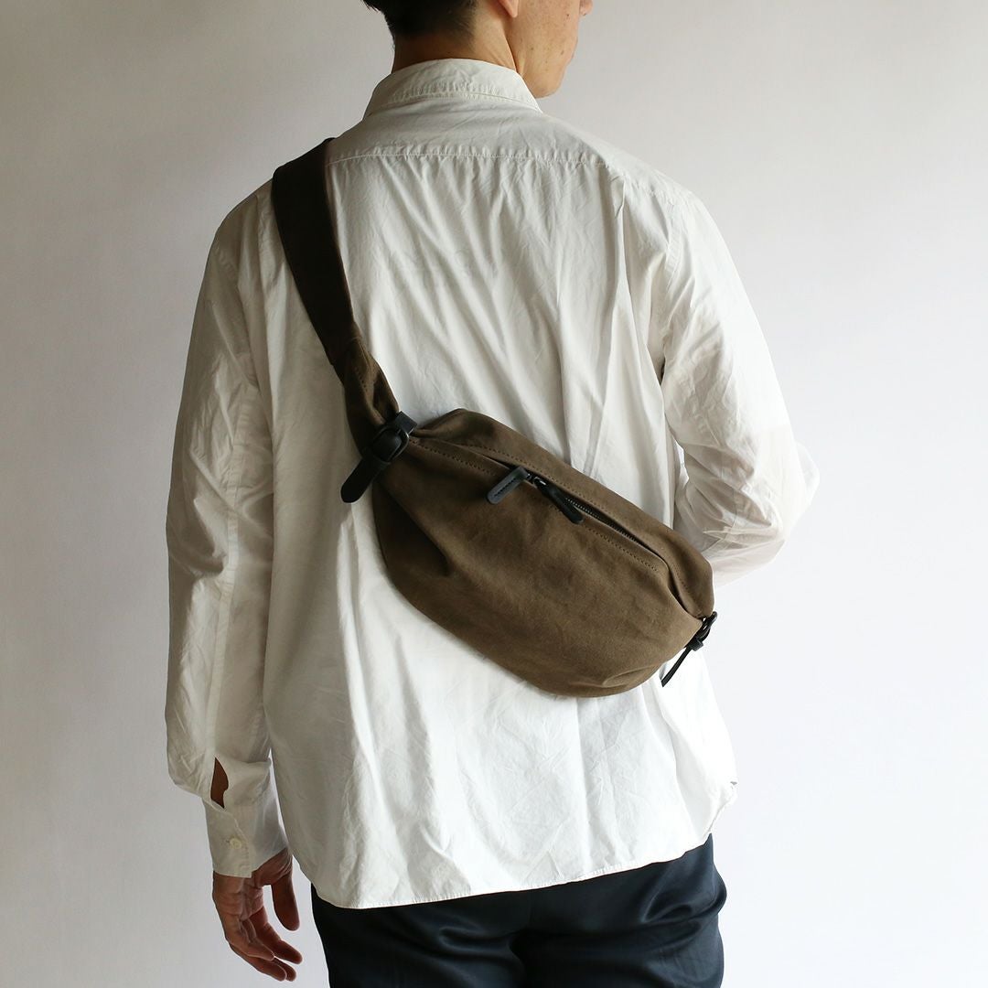56design ボディバッグ ブラック/ブラウン ツーリングライダー想いの大きめサイズ！ 泊まりがけの旅にも使える56