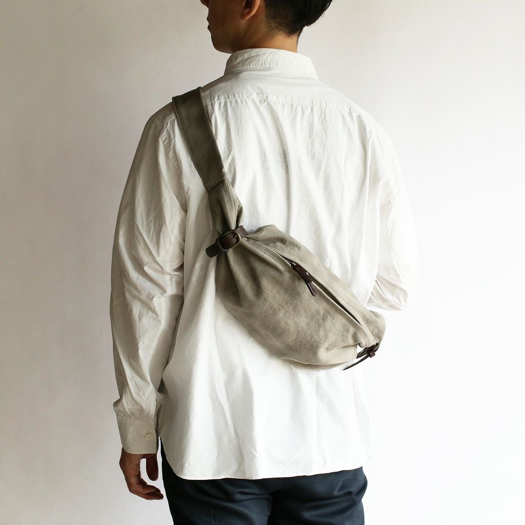 香具山鞄 備長炭染め帆布ボディバッグミニ unisex 備長炭染め帆布ボディバッグ | 香久山鞄