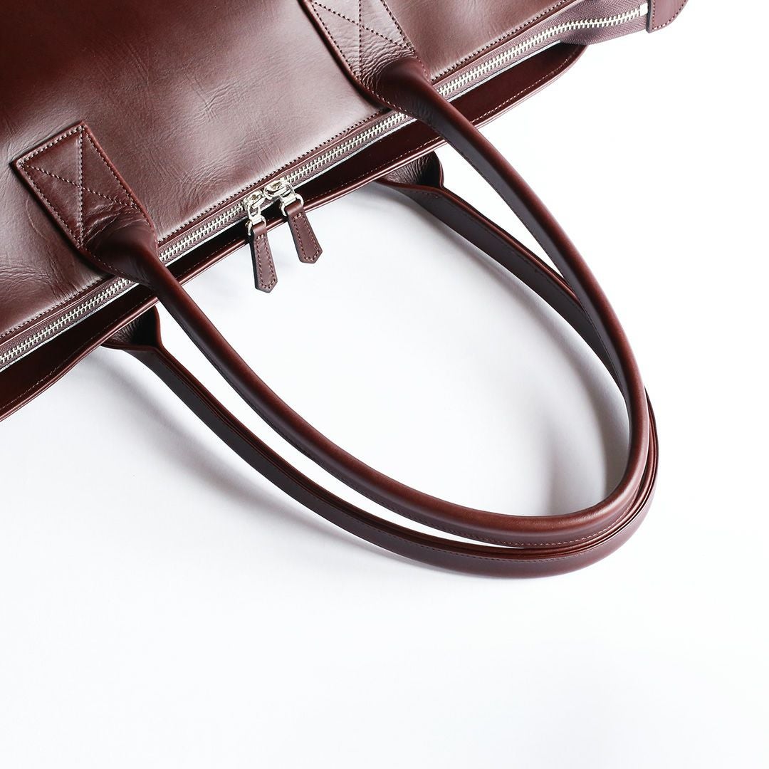 NENKE（ネンケ）レザートート  ダークブラウン 持ち手