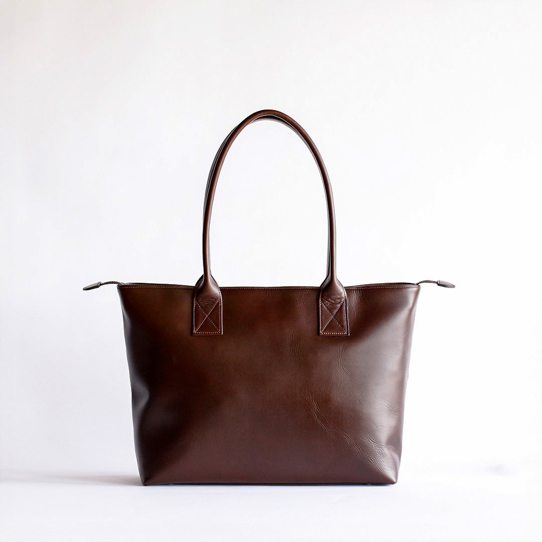 NENKE（ネンケ）レザートート ダークブラウン 正面